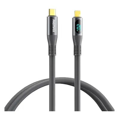 Remax Zisee USB-C-lightning kabel, RC-C031, 20W (šedý)