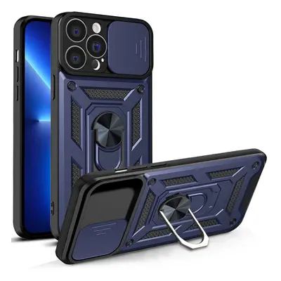 Hybrid Armor Camshield iPhone 13 Pro obrněné pouzdro s krytem fotoaparátu modré