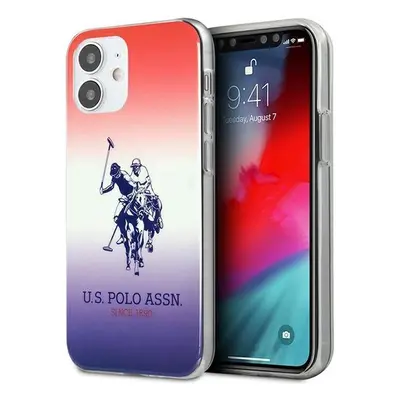 Pouzdro U.S. Polo Assn. Gradient Pattern Collection pro iPhone 12 mini - červené a modré