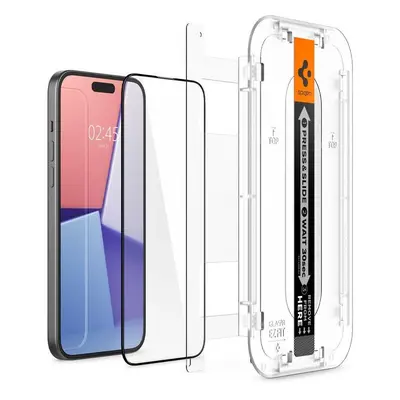 Spigen Glas.tR EZ Fit FC tvrzené sklo pro iPhone 15 - černé