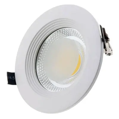 LED COB Stropní svítidlo kruhové Build-In 20W Studená bílá