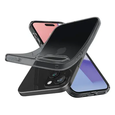 Pouzdro Spigen Crystal Flex pro iPhone 15 Plus - šedé, průhledné