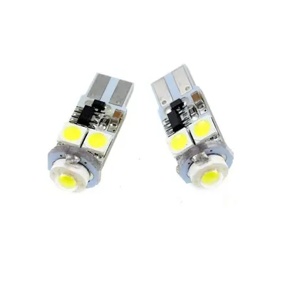 Auto LED žárovka W5W T10 HIGH POWER + 4 SMD 5050 CAN BUS