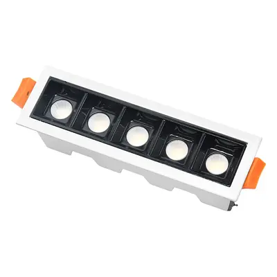 Led lineární vestavné svítidlo 10W 3000K bílá JDL-5T