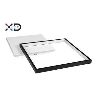 XD-LA100 LED přisazené svítidlo lustr 27W 45x35cm černé CCT, dálkové ovládání