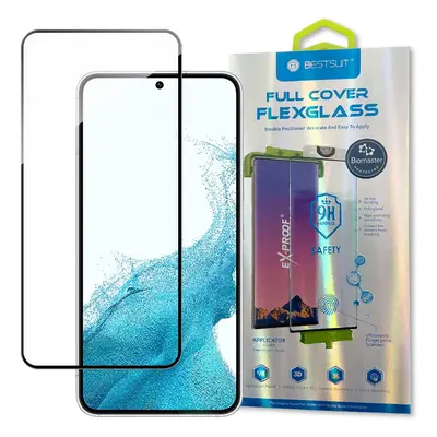 Bestsuit 3D Edge Nano Flexi Glass celoplošná fólie z tvrzeného skla s rámečkem Samsung Galaxy S2