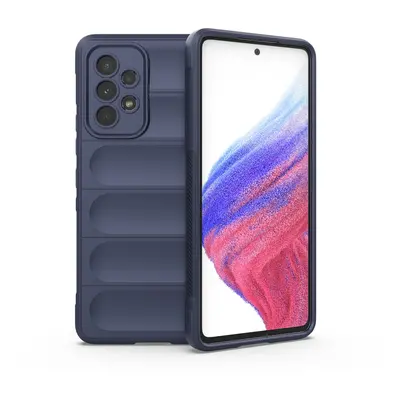 Magic Shield pouzdro pro Samsung Galaxy A53 5G flexibilní pancéřové pouzdro tmavě modré