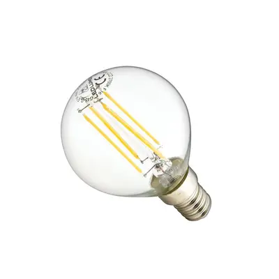 LED žárovka 4W Globe 4xCOS Filament E14 470lm TEPLÁ BÍLÁ