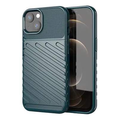 Pružné pancéřové pouzdro Thunder Case pro iPhone 13 zelené