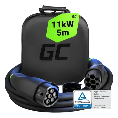 Green Cell GC Snap Typ 2 EV Charging kabel 11kW 7m pro Tesla Model Y 3 S X, VW ID.4, Kia EV6, Hy