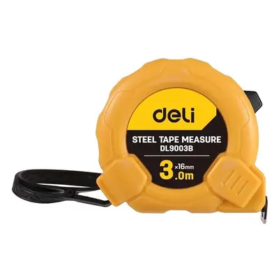 Deli Tools svinovací metr EDL9003B, 3m/16mm (žlutý)