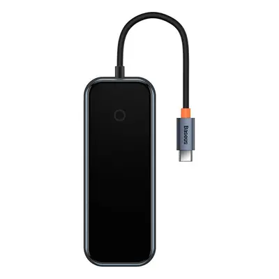 Adaptér 4 v 1 Baseus Hub USB-C na 4xUSB 3.0 (tmavě šedý)