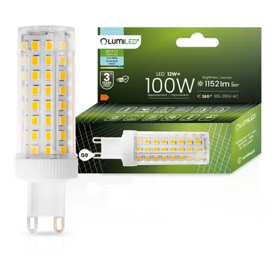 LED žárovka LED G9 corn 12W = 100W 1152lm 6500K Studená 360° LUMILED