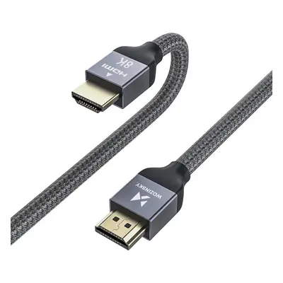 Kabel Wozinsky HDMI 2.1 8K 60 Hz 48 Gb/s / 4K 120 Hz / 2K 144 Hz 3 m stříbrný (WHDMI-30)