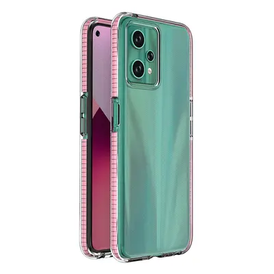 Spring Case Silikonové pouzdro Realme 9 Pro s rámečkem, světle růžové