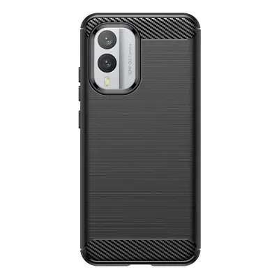 Silikonové pouzdro Carbon Case pro Nokia X30 - černé