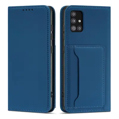 Magnetové pouzdro na karty pro Xiaomi Redmi Note 11 Pro, peněženka, pouzdro na karty, modrá barv