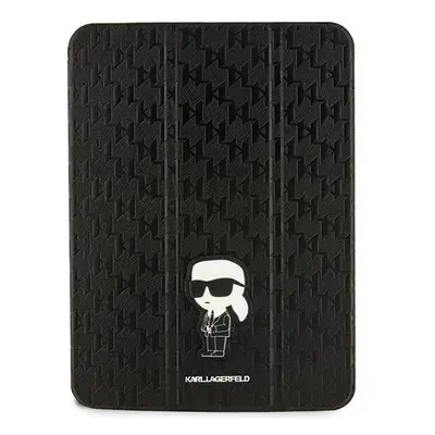 Pouzdro Karl Lagerfeld Saffiano Monogram Iconic pro iPad 10,9" - černé