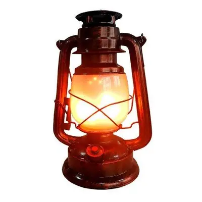 Závěsné LED svítidlo dobíjecí, imitace plamene 5W 250lm, Bronz