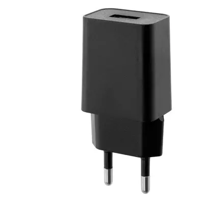 Nabíječka 1x USB 5V/1A DC adaptér černý Lumiled