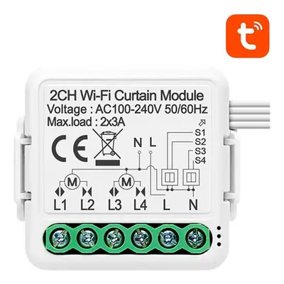 Inteligentní ovladač rolet WiFi Avatto N-CSM01-2 TUYA