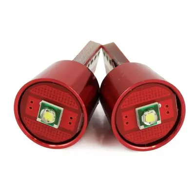 Auto LED žárovka W5W T10 1 SMD CREE CANBUS ČERVENÁ