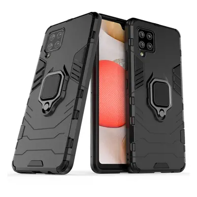 Pancéřové hybridní pouzdro Ring Armor + magnetický držák Samsung Galaxy A42 5G černé