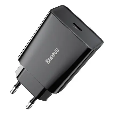 Baseus Speed Mini Quick Charger, USB-C, PD, 3A, 20W (černá)