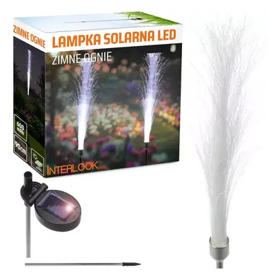 FLD-45-BÍLÁ | Venkovní solární LED lampy prskavky | 90 cm, 600 mAh