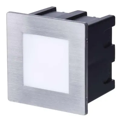 LED orientační vestavné svítidlo AMAL 80×80, 1,5W teplá bílá,IP65