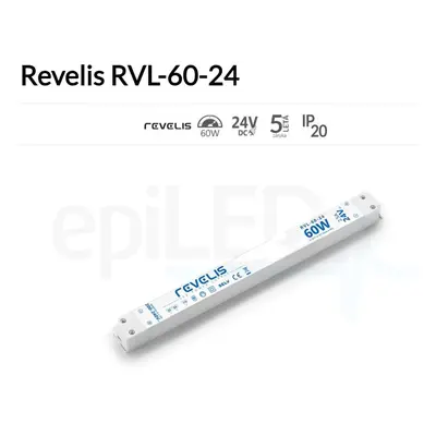 REVELIS Nábytkový LED napájecí zdroj 60W 2.5A 24V