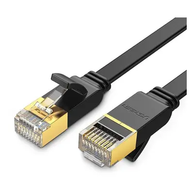 UGREEN NW106 Plochý kabel Ethernet RJ45, Cat.7, STP, 8 m (černý)