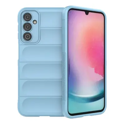 Pouzdro Magic Shield pro Samsung Galaxy A24 4G flexibilní pancéřové pouzdro světle modré