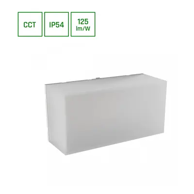 SCATOLO 8W CCT 230V IP54 200x100x75MM Bílá FACADE LAMP