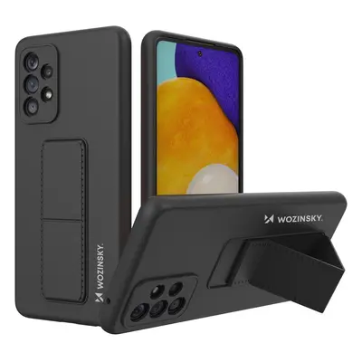 Wozinsky Kickstand Case silikonové pouzdro se stojánkem Samsung Galaxy A73 černé