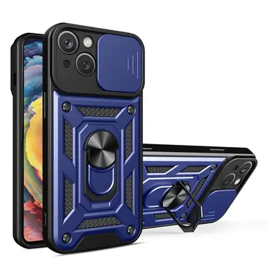 Hybrid Armor Camshield iPhone 14 Plus obrněné pouzdro s krytem fotoaparátu modré