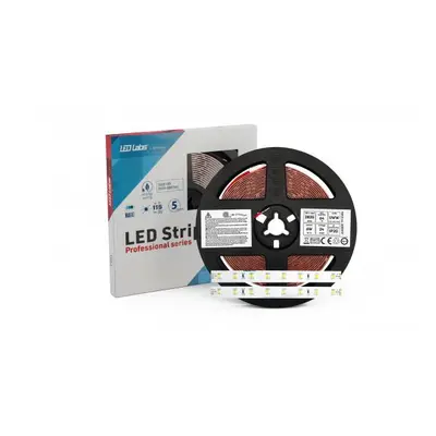 LED pásek 6W/m PRO 5Y 24V 64 LED/m 2835 SMD ultra studená 10000K RA90