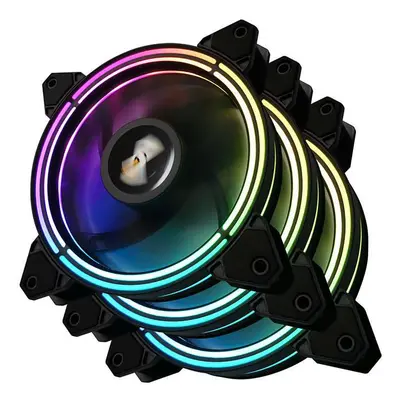 Sada počítačových ventilátorů ARGB Darkflash CF11 Pro 3v1 120x120 (černá)