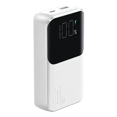 Joyroom mini powerbanka JR-PBC06 s integrovanými kabely USB-C / Lightning 30W 10000mAh - bílá