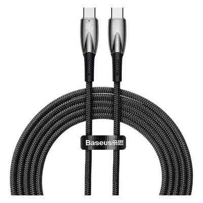 Kabel USB-C na USB-C Baseus Glimmer, 100 W, 2 m (černý)