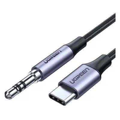 UGREEN AV143 kabel mini jack 3,5 mm AUX na USB-C, 1 m (šedý)