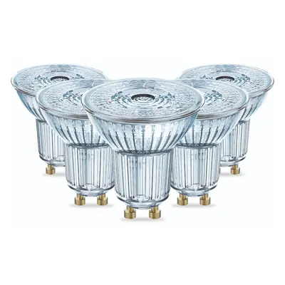 5PAK LED žárovka LED GU10 4,5W = 50W 350lm 4000K Neutrální 36° CRI90 stmívatelné OSRAM Parathom