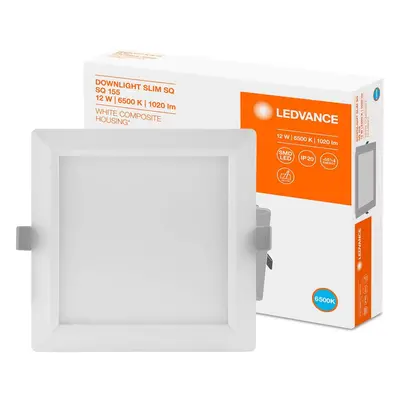 Panel LED Vestavný zápustný 12W 6500K DOWNLIGHT Slim SQ155 LEDVANCE čtvercová