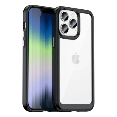 Outer Space Case Pevné pouzdro pro iPhone 14 Pro Max s gelovým rámečkem černé