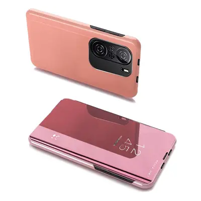 Clear View Case flipové pouzdro Xiaomi Redmi K40 Pro+ / K40 Pro / K40 / Poco F3 růžové