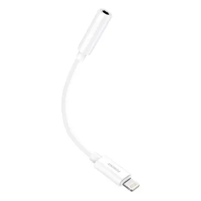 Audio kabel 3,5mm jack pro iPhone Foneng BM20 (bílý)