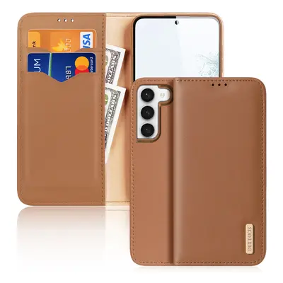 Dux Ducis Hivo pouzdro Samsung Galaxy S23 flip cover wallet stand RFID lock brown