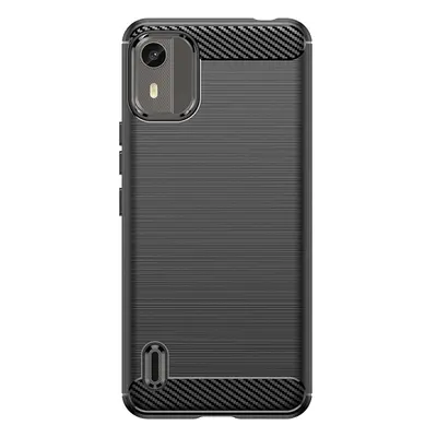 Silikonové pouzdro Carbon Case pro Nokia C12/Nokia C12 Pro/Nokia C12 Plus - černé