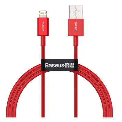 Kabel USB na Lightning Baseus Superior Series, 2,4A, 1m (červený)