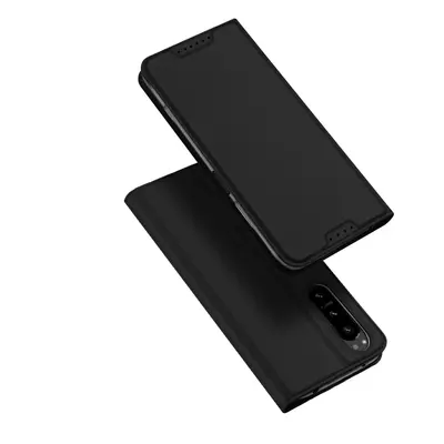 Dux Ducis Skin Pro pouzdro Sony Xperia 5 IV flip cover card wallet stand black